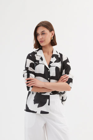 Tirelli cropped blouse chic women’s modern everyday wear