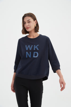 3/4 METALLIC WKND PRINT CREW