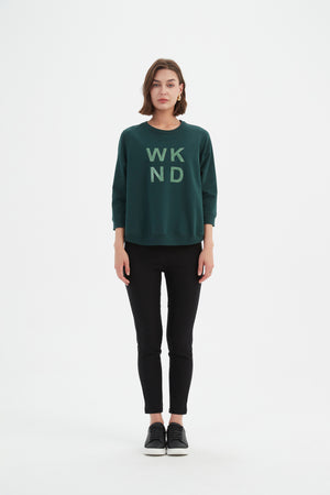 3/4 METALLIC WKND PRINT CREW