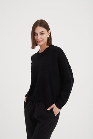TEXTURED SPOT KNIT