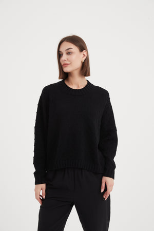 TEXTURED SPOT KNIT
