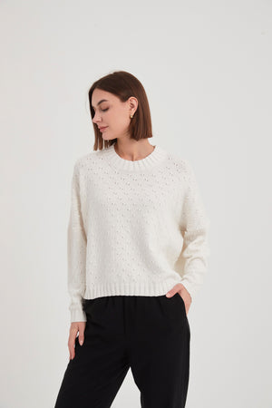 TEXTURED SPOT KNIT