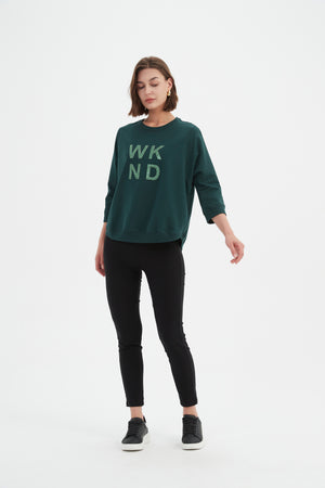 3/4 METALLIC WKND PRINT CREW