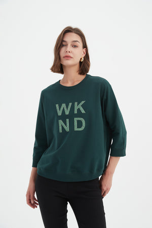 3/4 METALLIC WKND PRINT CREW