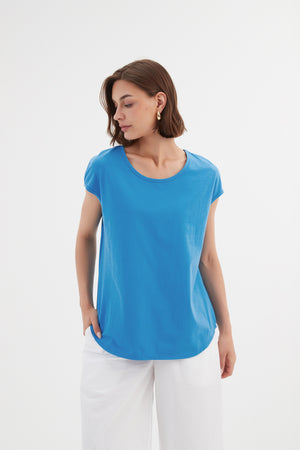 Tirelli fitted knit top neutral
