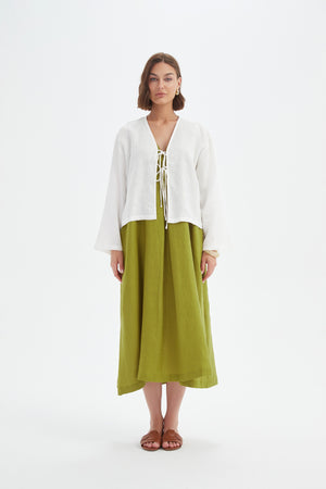 TIE FRONT TOP