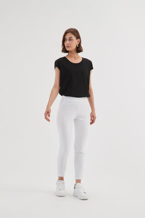 STRAIGHT CROP PANT - HIGH ANKLE