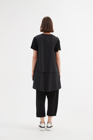 Tirelli cropped blouse chic neutral modern everyday look