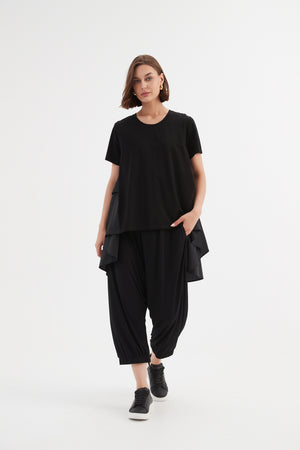 Tirelli cropped blouse casual chic women’s modern fashion
