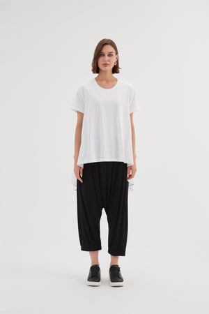 Tirelli cropped blouse chic women’s tailored everyday top