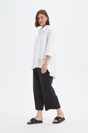 Tirelli women’s structured coat casual layered styling