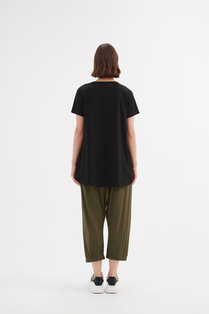 V NECK SWING TEE