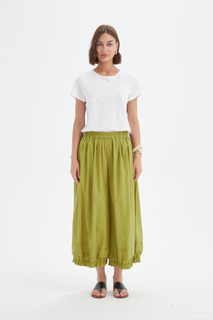 RUFFLE CUFF EASY PANT