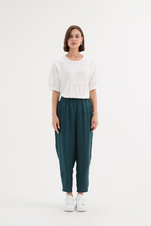TAPERED LINEN JOGGER