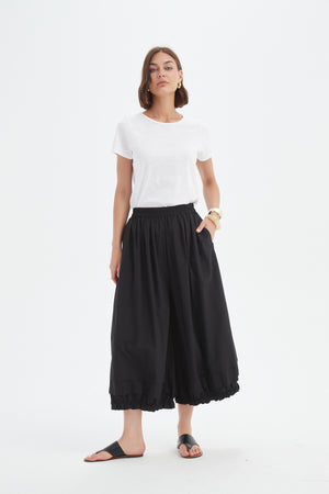 RUFFLE CUFF EASY PANT