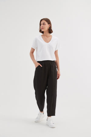 Tirelli knit top round neckline