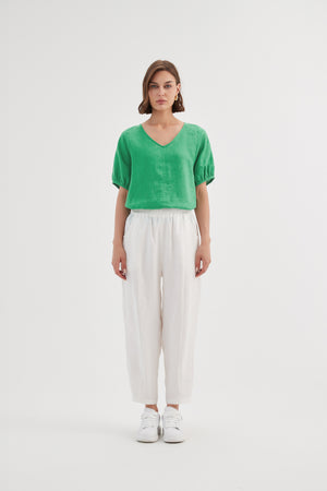 TAPERED LINEN JOGGER