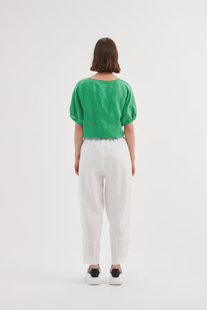 TAPERED LINEN JOGGER
