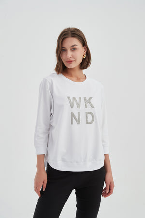 3/4 METALLIC WKND PRINT CREW