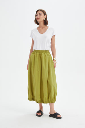 PIN TUCK HEM SKIRT