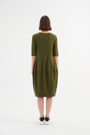 Tirelli women’s longline coat neutral autumn tone