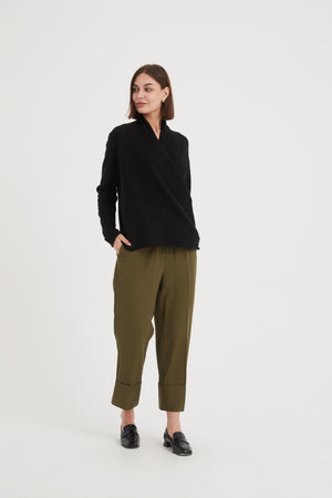Tirelli women’s belted blazer modern layered look