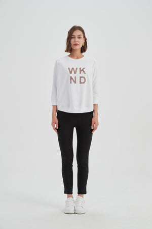 3/4 METALLIC WKND PRINT CREW