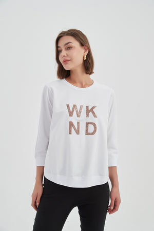 3/4 METALLIC WKND PRINT CREW