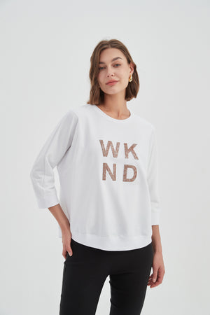 3/4 METALLIC WKND PRINT CREW