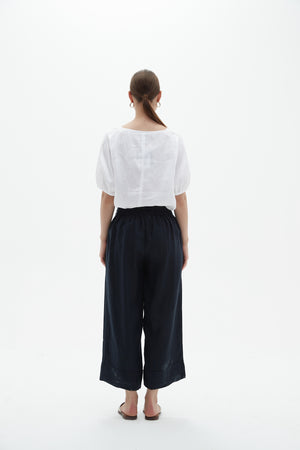 Tirelli blouse modern chic tailored feminine casual style