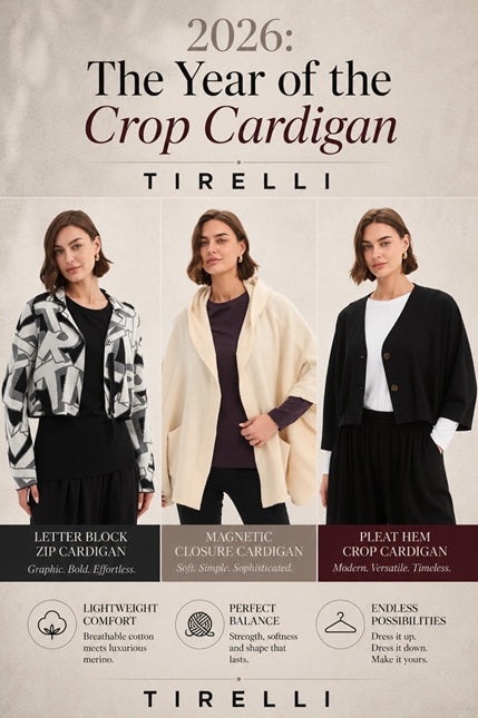 2026 The Year of the Crop Cardigan by TIRELLI