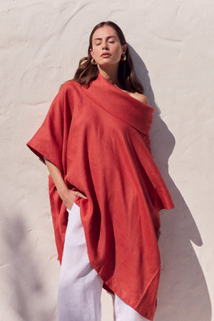[PRE-ORDER] OVERSIZED COLLAR PONCHO
