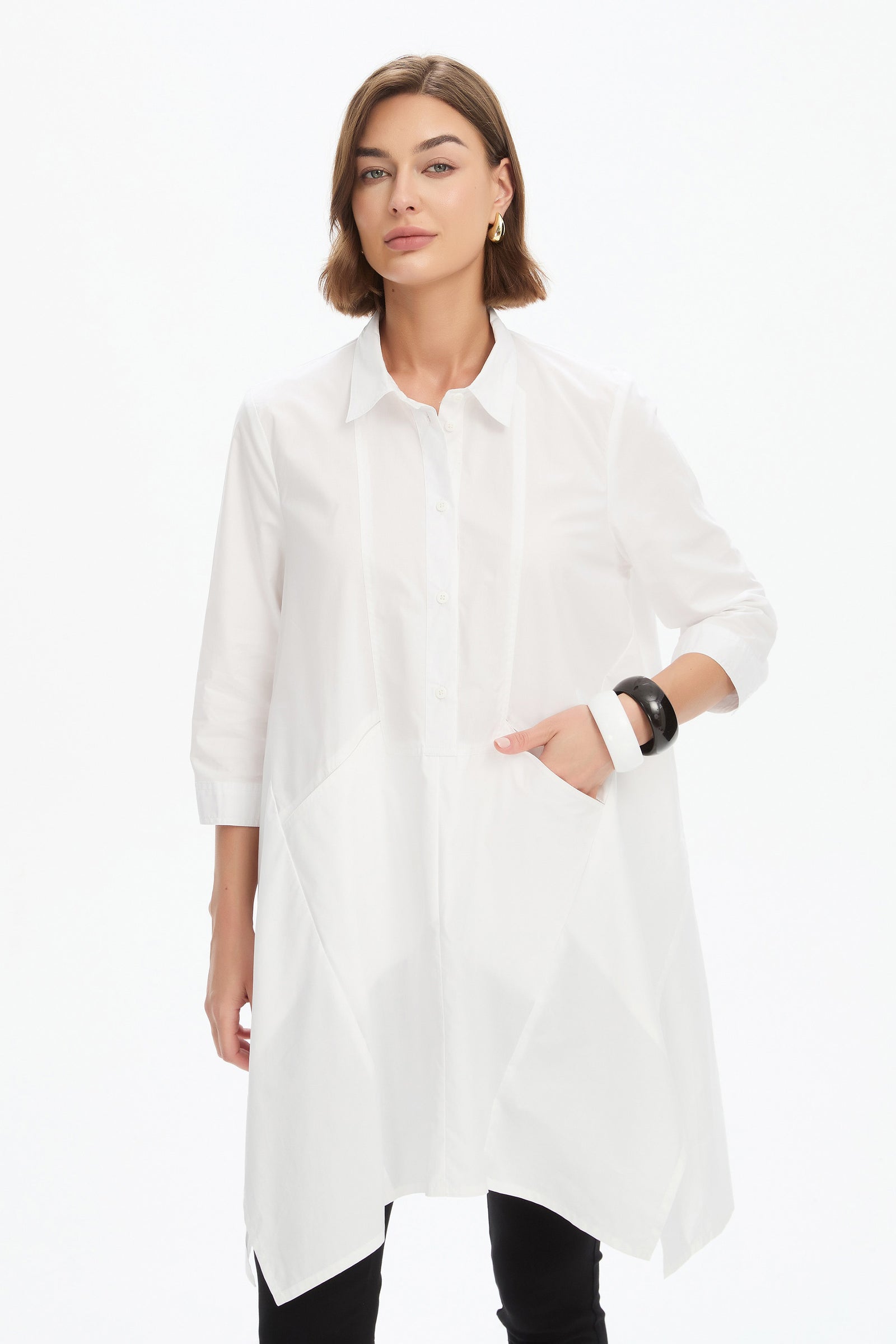 HANDKERCHIEF HEM SHIRT