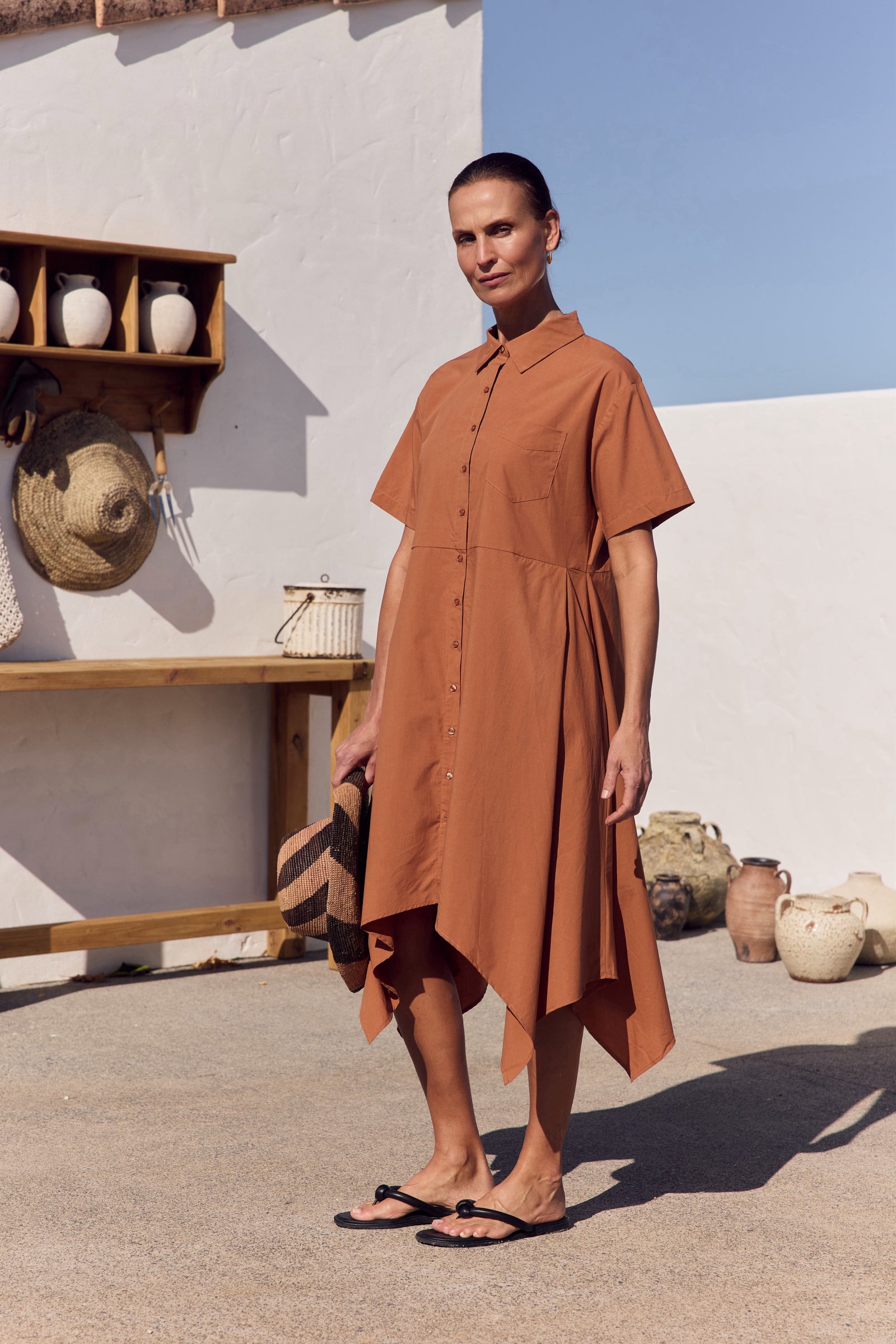 HANKY HEM SHIRT DRESS