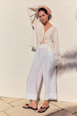 TIE FRONT TOP