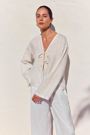 TIE FRONT TOP