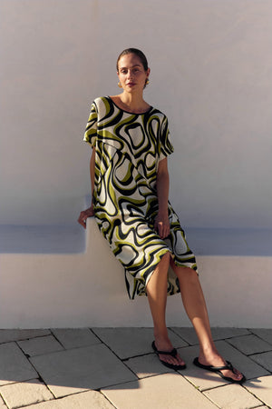 PANEL PRINT DRESS