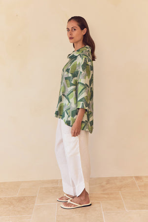 HIGH NECK PRINT TOP