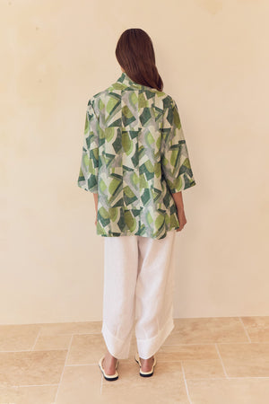 HIGH NECK PRINT TOP