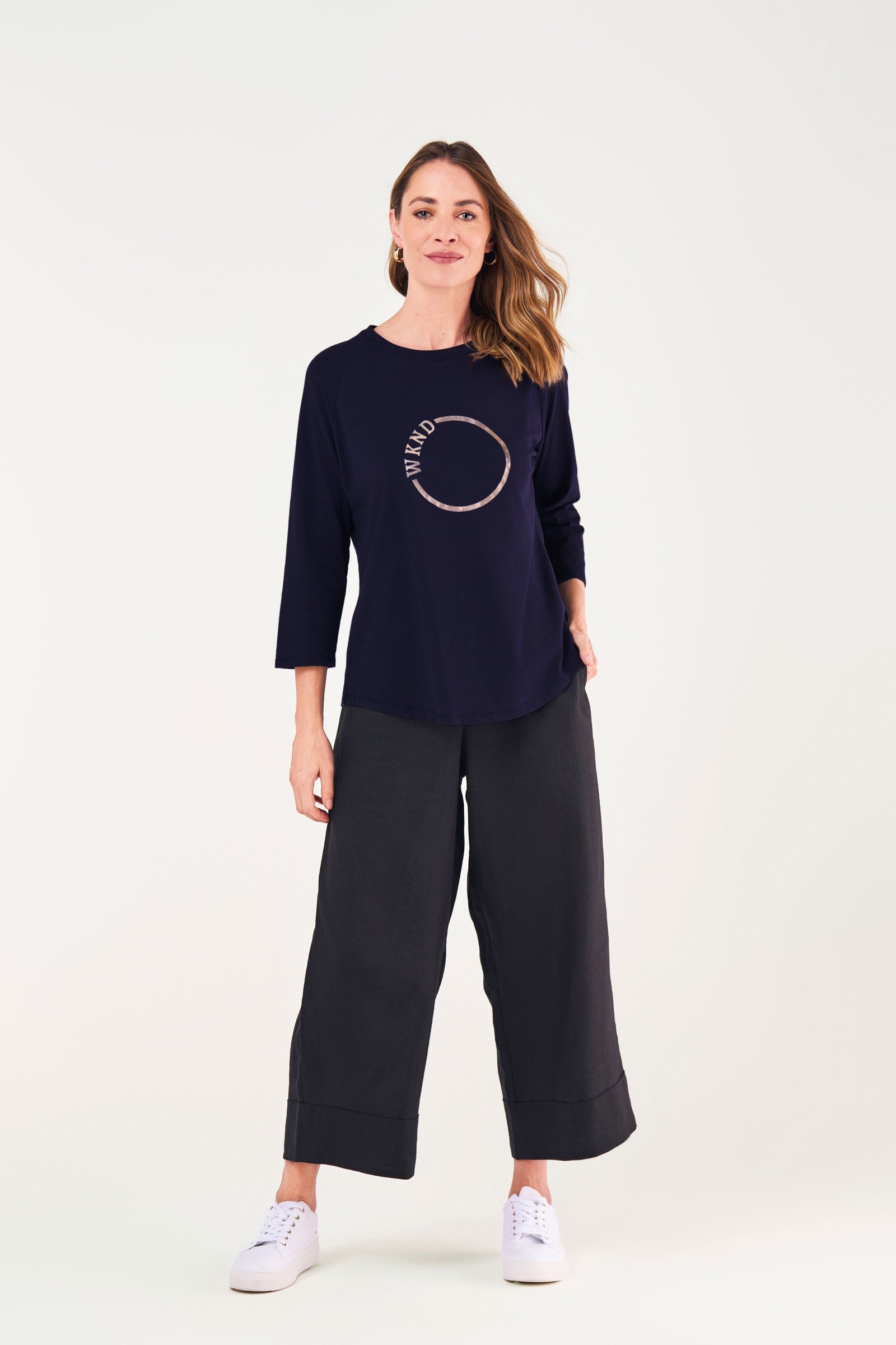 CIRCLE 3/4 SLEEVE TEE