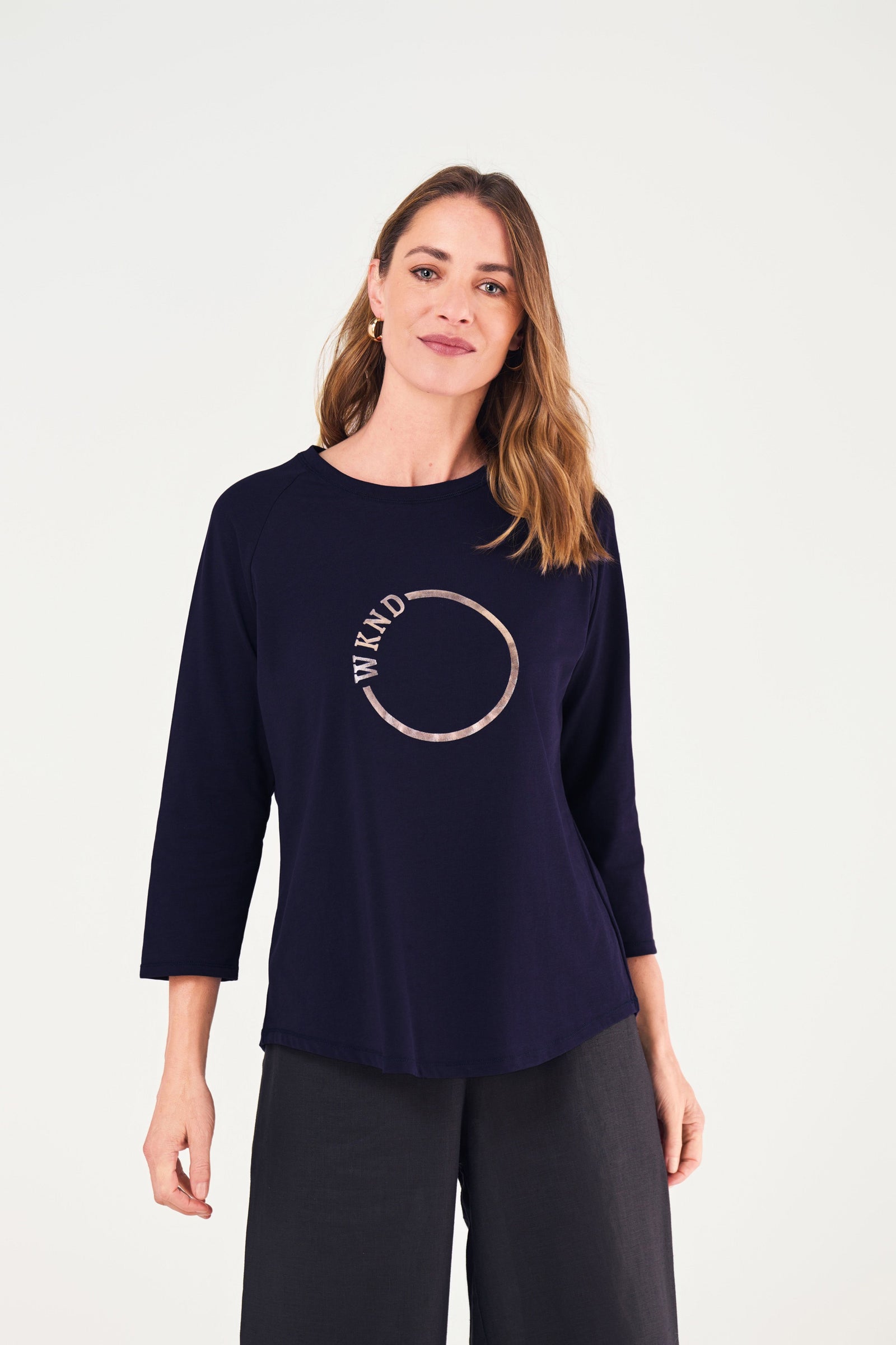 CIRCLE 3/4 SLEEVE TEE
