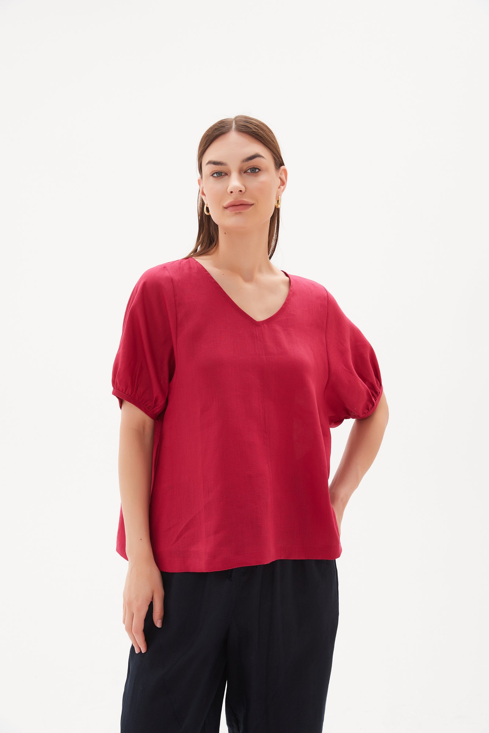 Tirelli blouse long sleeve timeless cut