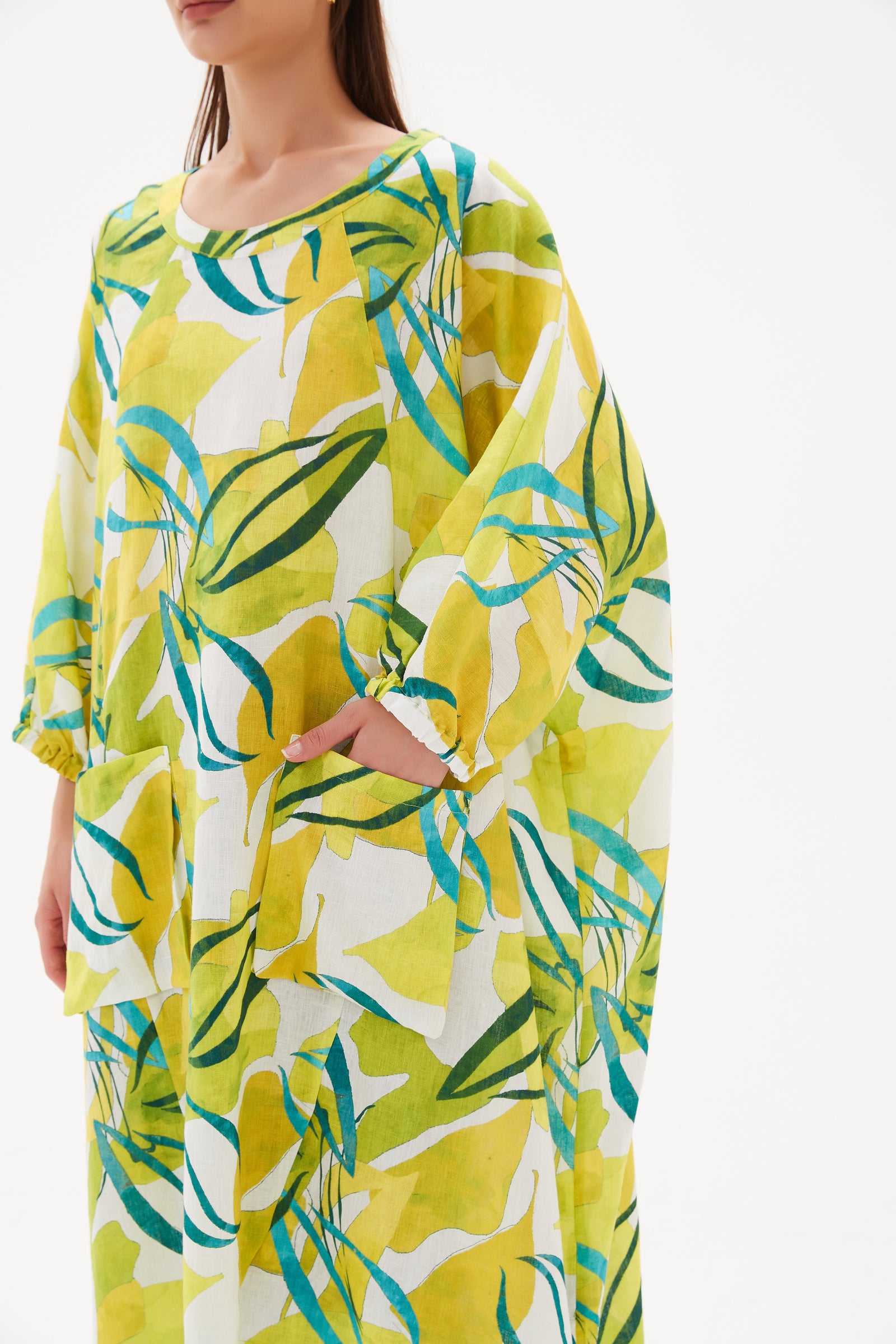 BILLOW POCKET RELAXED PRINT TUNIC