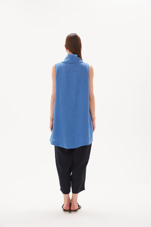 COWL NECK SLEEVELESS TUNIC