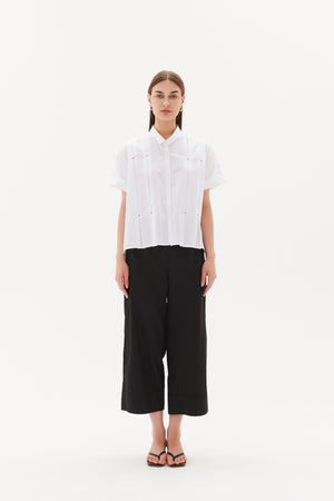 INVERTED PLEAT DETAIL SHIRT
