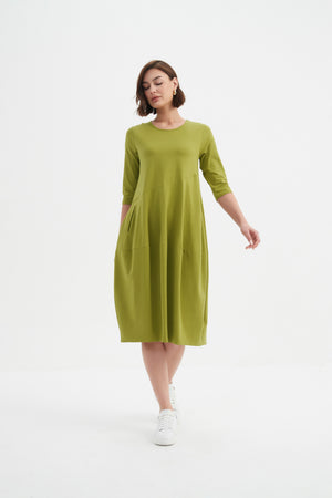 DIAGONAL SEAM WINTER DRESS