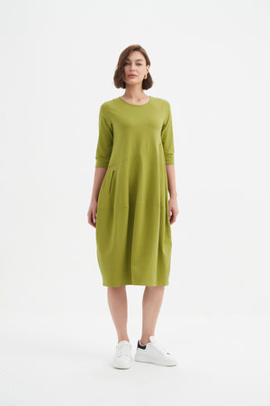 DIAGONAL SEAM WINTER DRESS