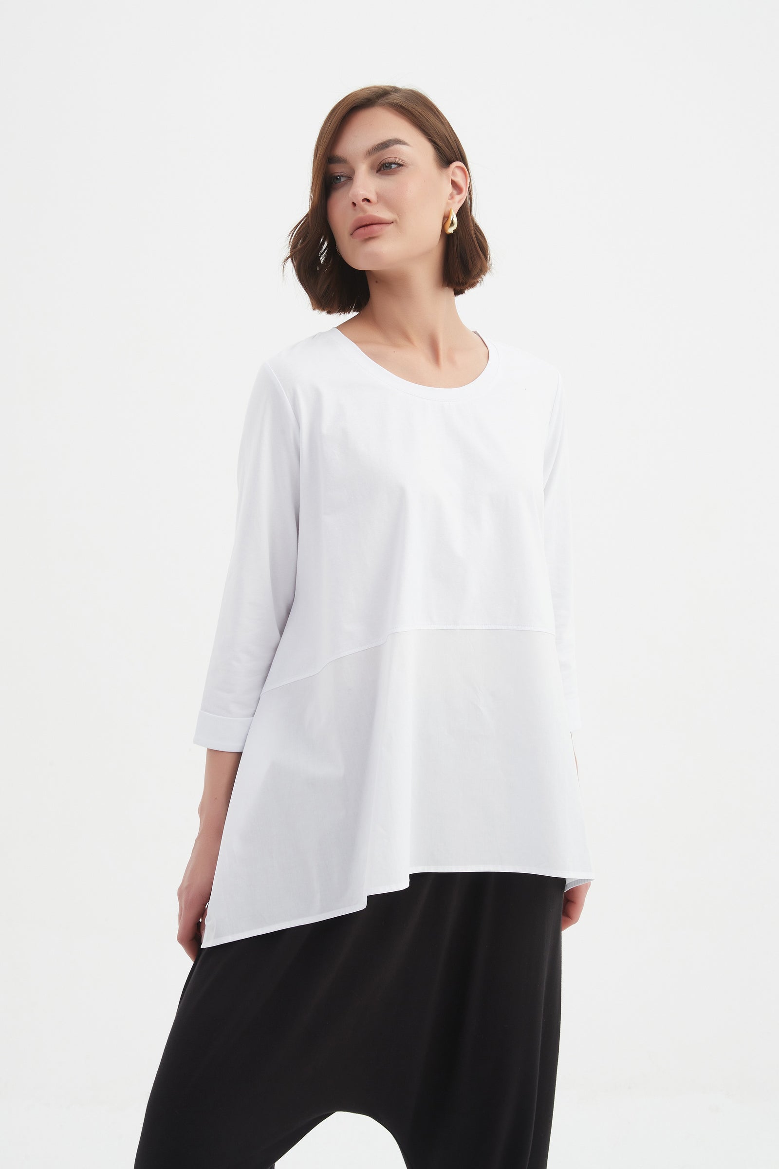 Tirelli collared shirt classic white tailoring
