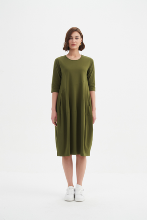 DIAGONAL SEAM WINTER DRESS