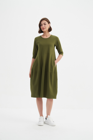 DIAGONAL SEAM WINTER DRESS